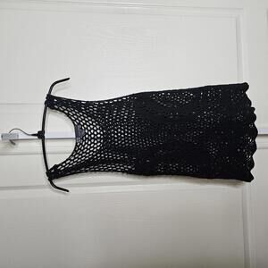 Chelsea & Theodore Women's Crochet Tank Top - XS Black